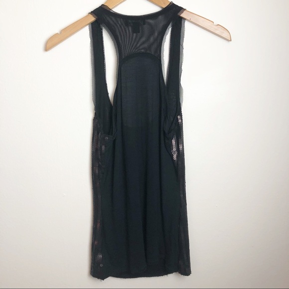 BEBE SEQUIN RACERBACK TOP SZ XS - Picture 3 of 8
